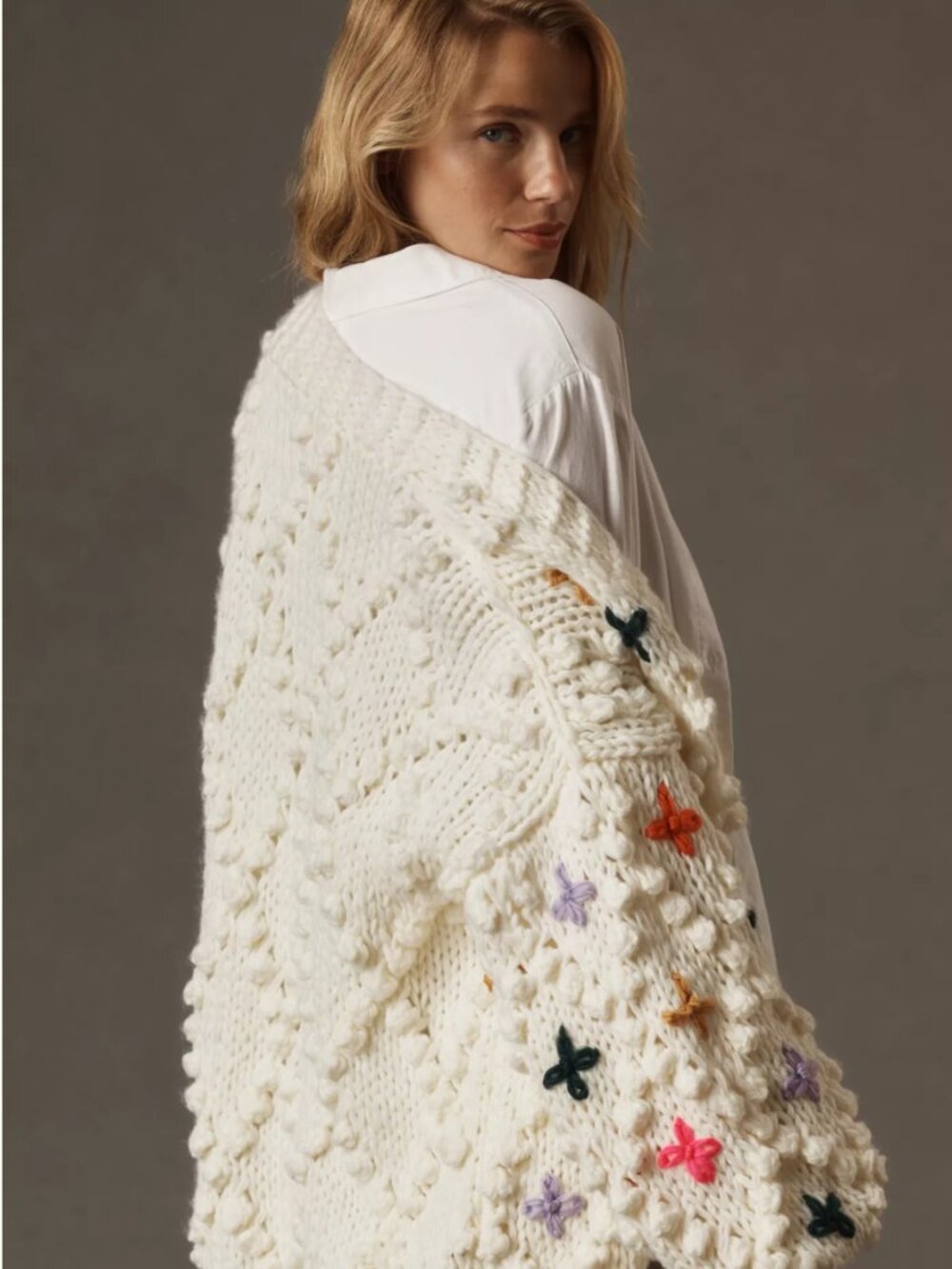 Anthropologie Bubble Cardigan Sweater - Picture 2 of 3